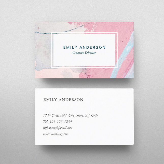 Creative Watercolor Brushes Business Card (Creator Uploaded)
