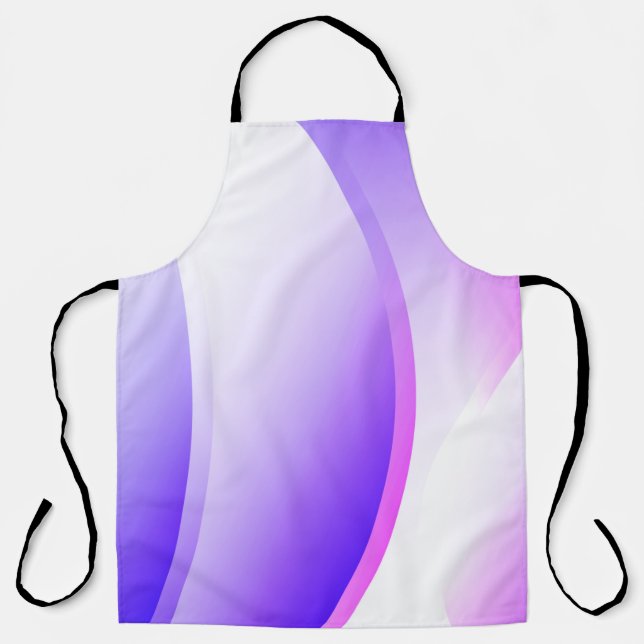 Creative Waves. Futuristic Technology Style Backgr Apron (Front)