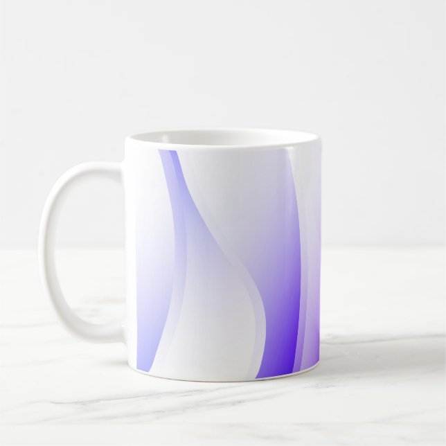 Creative Waves. Futuristic Technology Style Backgr Coffee Mug (Left)