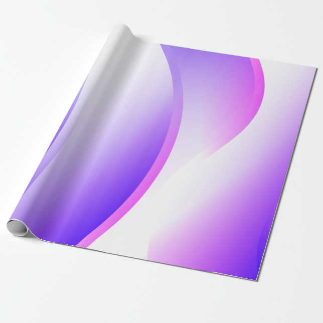Creative Waves. Futuristic Technology Style Backgr Wrapping Paper (Unrolled)