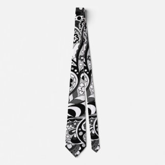 Creative Wavy Abstract Endless Flow Doodle Pattern Tie