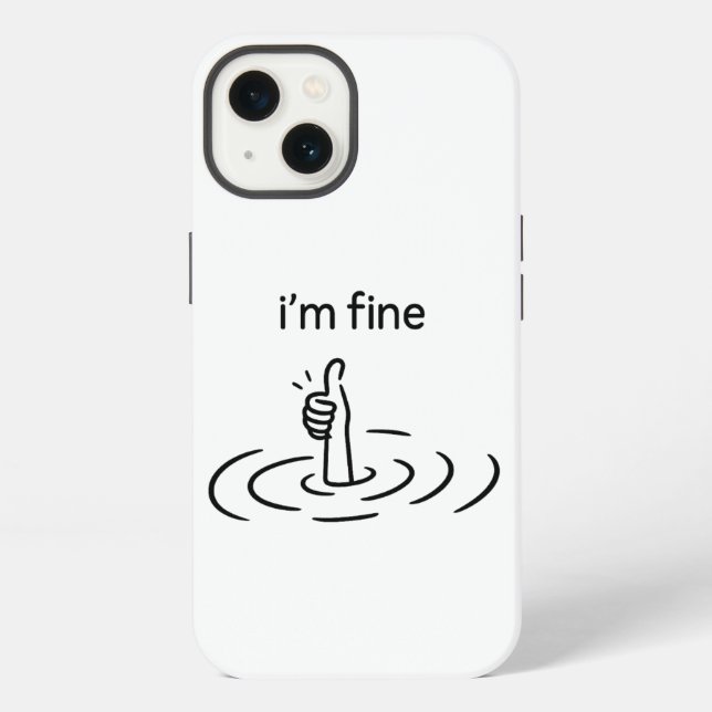 Creative, Whimsical, Minimalist iPhone Case (Back)