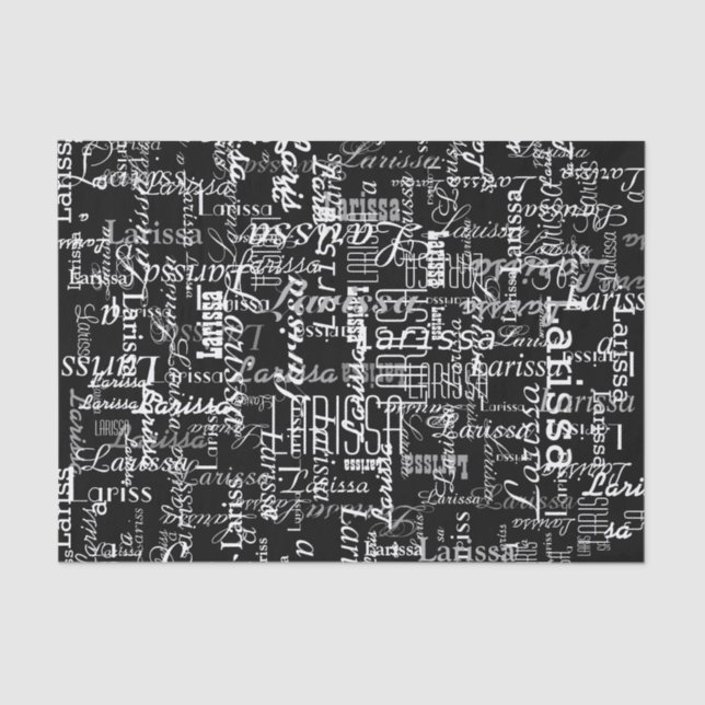 creative with personalised name tissue paper (Front)