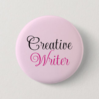Creative Writer Pastel Pink 6 Cm Round Badge