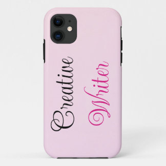 Creative Writer Pastel Pink iPhone 11 Case
