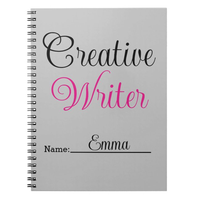 Creative Writer Pastel Pink  Notebook (Front)