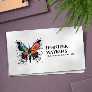Creative Writing - Fountain Ink Pen Butterfly Business Card