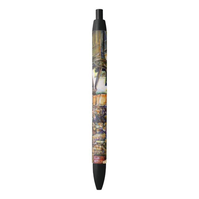 Creativity Glimmer All the Brighter Black Ink Pen (Front Vertical)