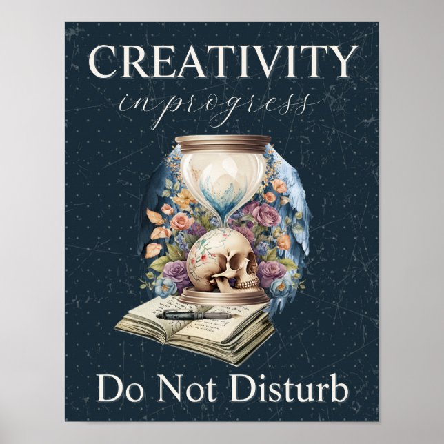 Creativity in Progress Do Not Disturb Author Gift Poster (Front)