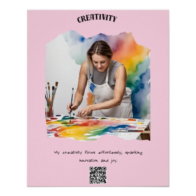Creativity & Innovation Affirmation Special Gift Poster (Front)