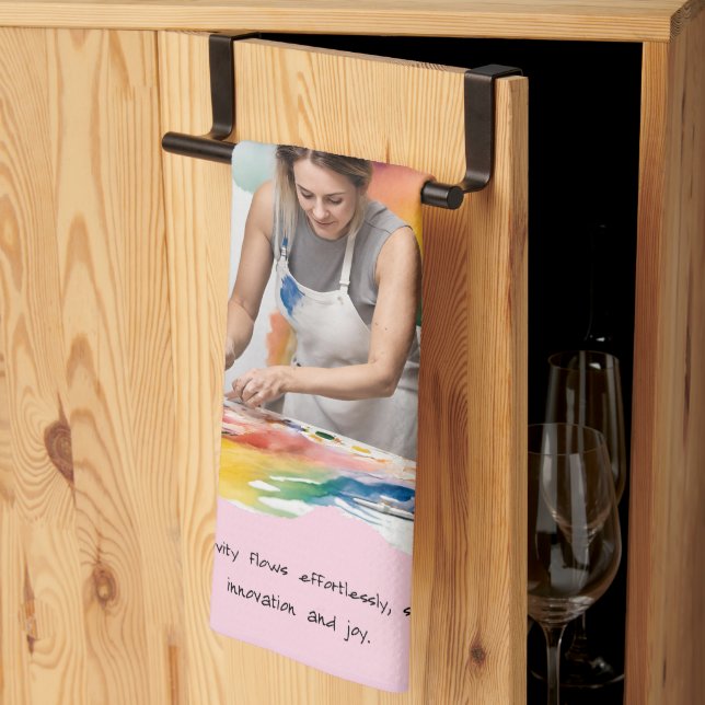 Creativity & Innovation Affirmation Special Gift Tea Towel (Thirds Fold)