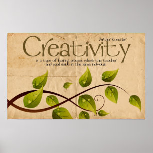 Creativity Inspirational Poster Print