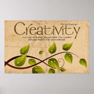 Creativity Inspirational Poster Print