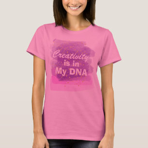 Creativity is in my DNA Purple Paint Strokes T-Shirt
