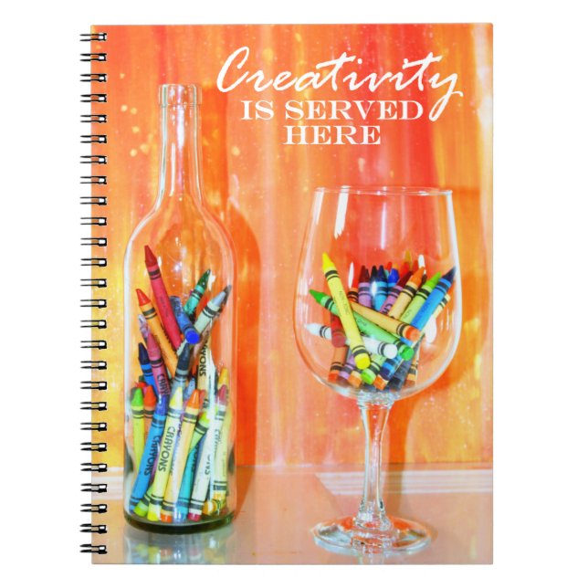 Creativity Is Served Here Notebook (Front)
