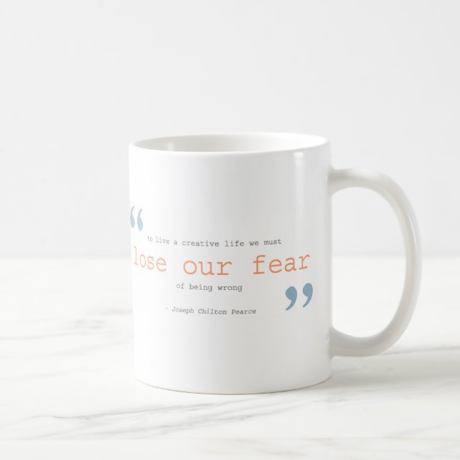 creativity + loose our fear coffee mug (Right)