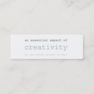 creativity mini cards