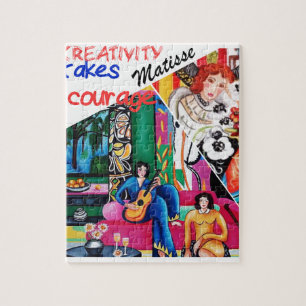 Creativity of Matisse painting collage Jigsaw Puzzle