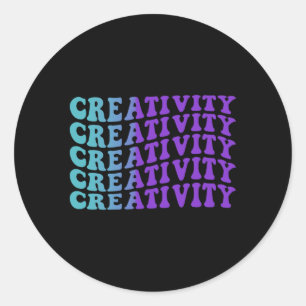 Creativity Prevention Awareness Classic Round Sticker