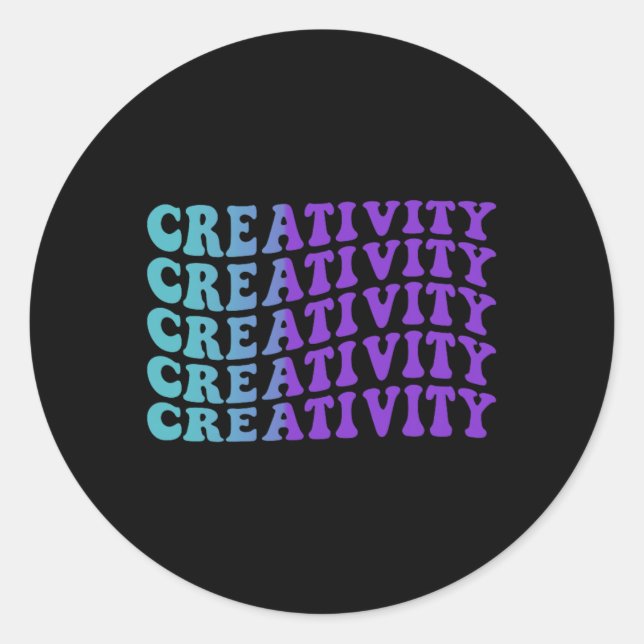 Creativity Prevention Awareness Classic Round Sticker (Front)
