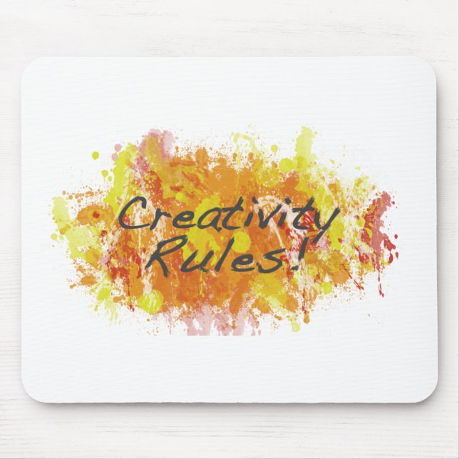 Creativity Rules! Mouse Pad (Front)