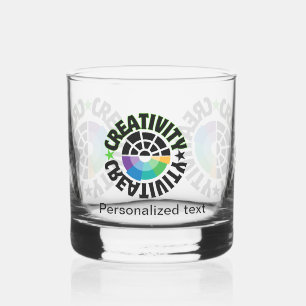 Creativity.w Whiskey Glass
