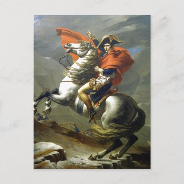 Creator:Jacques-Louis David Napoleon ?berschreitet Postcard (Front)