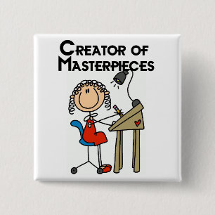 Creator of Masterpieces Tshirts and Gifts 15 Cm Square Badge