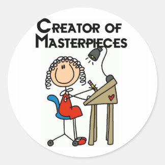 Creator of Masterpieces Tshirts and Gifts Classic Round Sticker