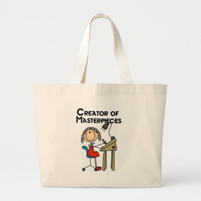 Creator of Masterpieces Tshirts and Gifts Large Tote Bag (Front)
