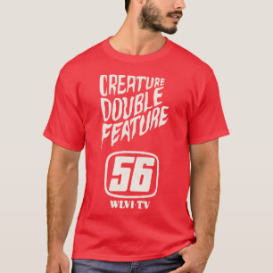 Creature Double Feature 70s Horror WLVI 56 Boston T-Shirt