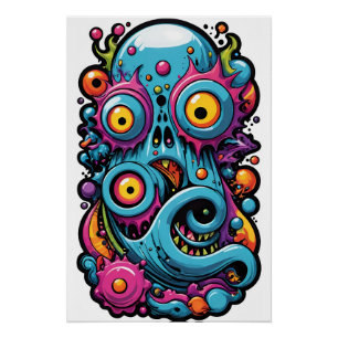 Creature From the Memphis Design Group Lagoon Poster