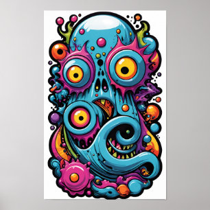 Creature From the Memphis Design Group Lagoon Poster