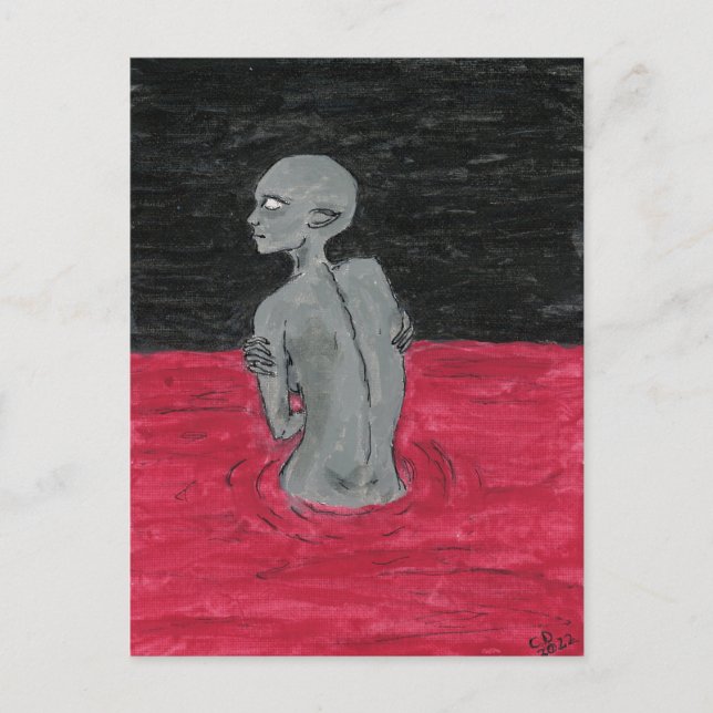 Creature Hunted Postcard (Front)