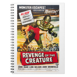 Creature Monster Vintage Style Movie Poster  Notebook