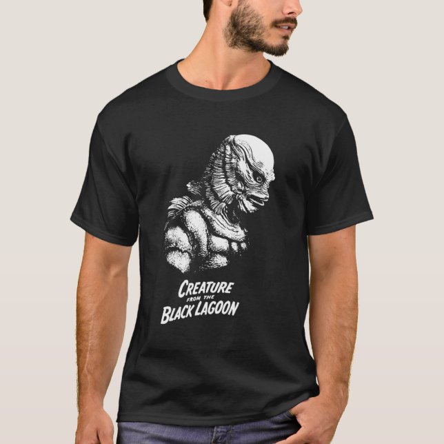 Creature Of The Black Lagoon Horror Flick T-Shirt (Front)