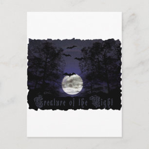 Creature of the Darkest Night Postcard