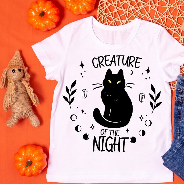 Creature of the Night Black Cat T-Shirt (Creator Uploaded)