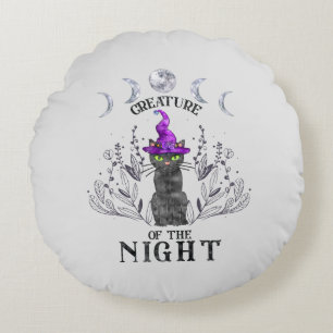 Creature of the Night Round Cushion