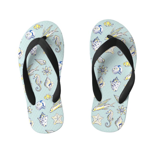 Creatures fom the ocean kid's thongs (Footbed)