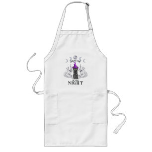 Creatures of the Night – Halloween Black Cat Long Apron