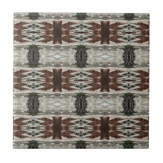 Credenza Tree Bark Patterned 4.25 Square Ceramic Tile