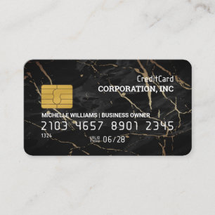 Credit Card   Black Marble  Background