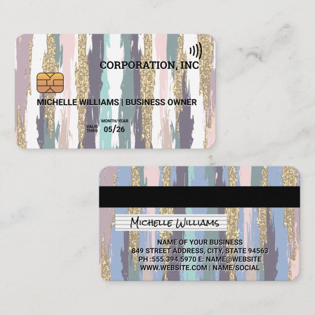 Credit Card | Boho Style  (Front/Back)