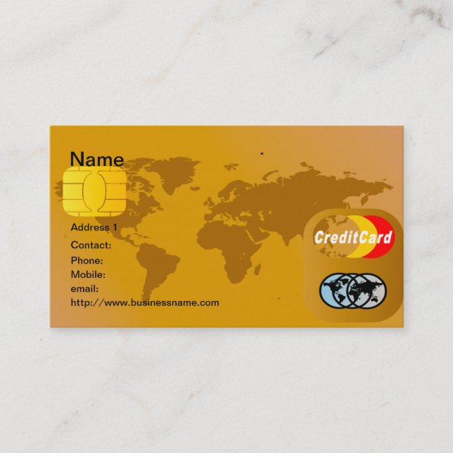 Credit card Business Card (Front)