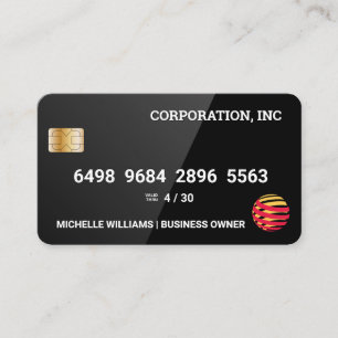 Credit Card   Glossy Black
