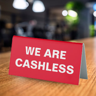 Credit Card Only Cashless Business