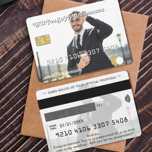 Credit Card Photo Groomsman Proposal