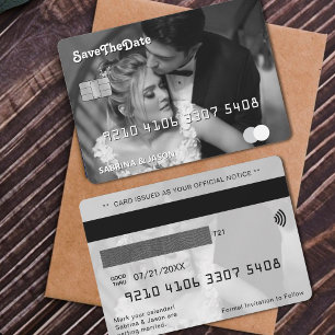 Credit Card Photo Wedding Save the Date