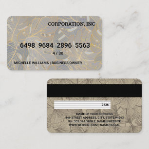 Credit Card   Plants Pattern   Nature